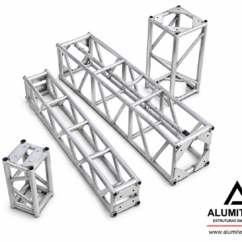 venda de boxtruss e praticaveis de aluminio, estrutura q30