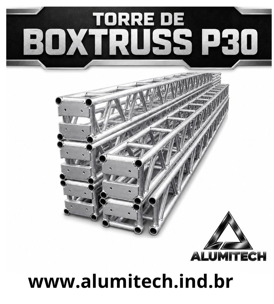 Torre de Box truss Alumínio Q30 de 2 metros