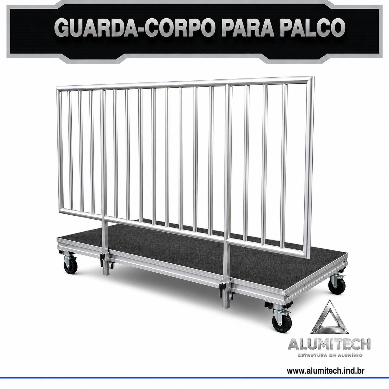 Guarda Corpo de Aço Galvanizado – 1 Metro - Imagem 2