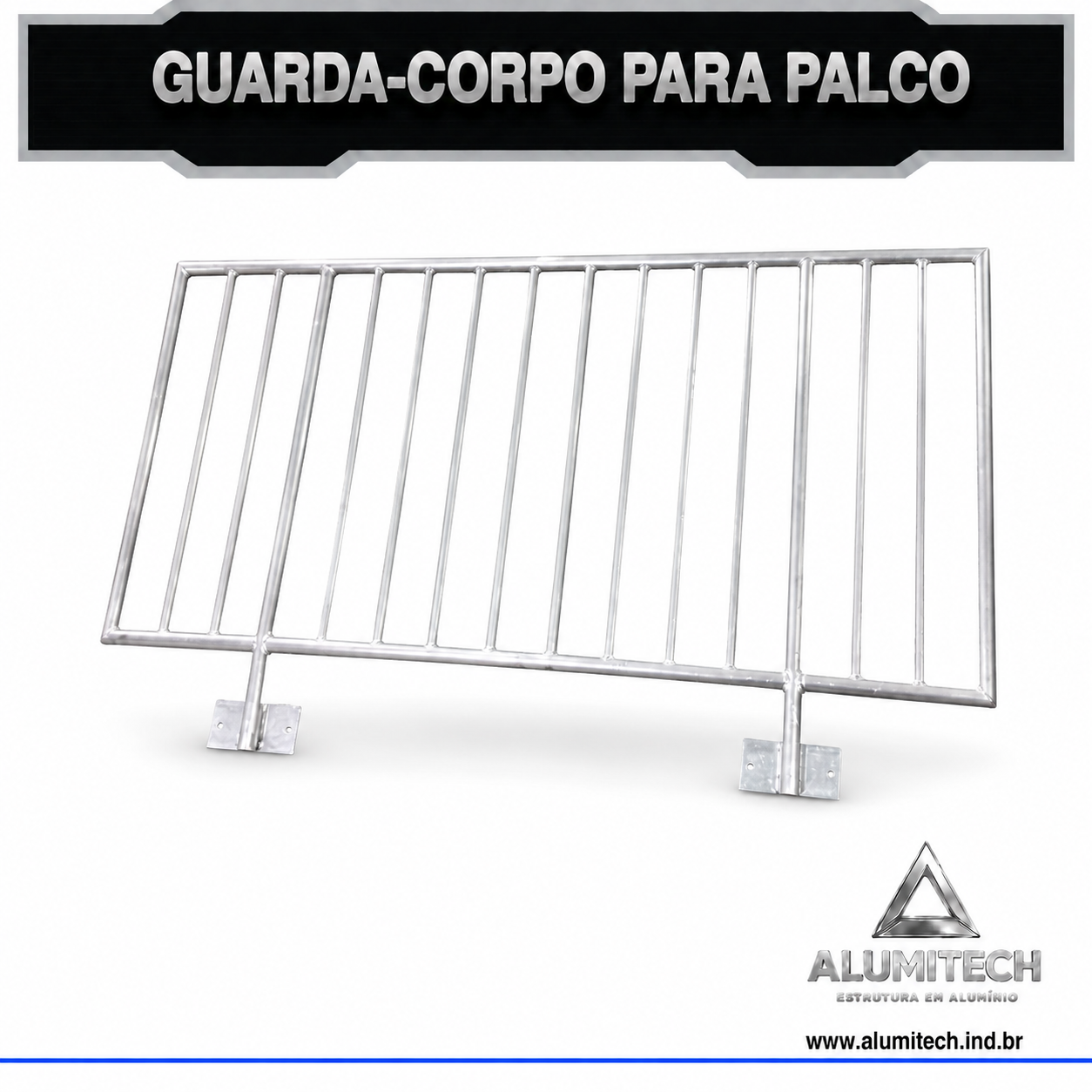 Guarda Corpo de Aço Galvanizado – 1 Metro - Imagem 4