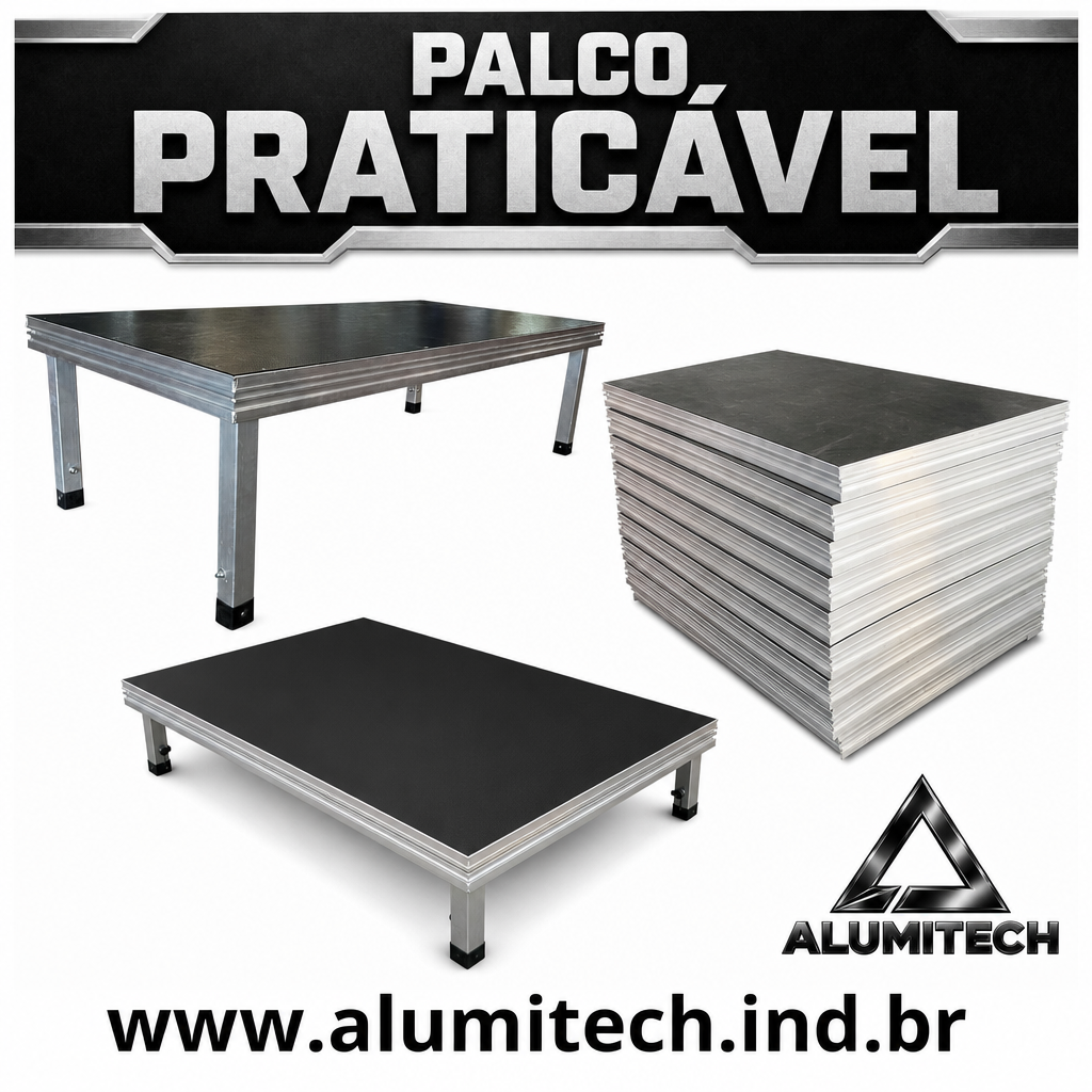 Praticável Para Palco 1x1 Metro