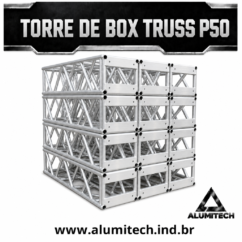Torre de Box truss Alumínio Q50 de 4,5 metros.
